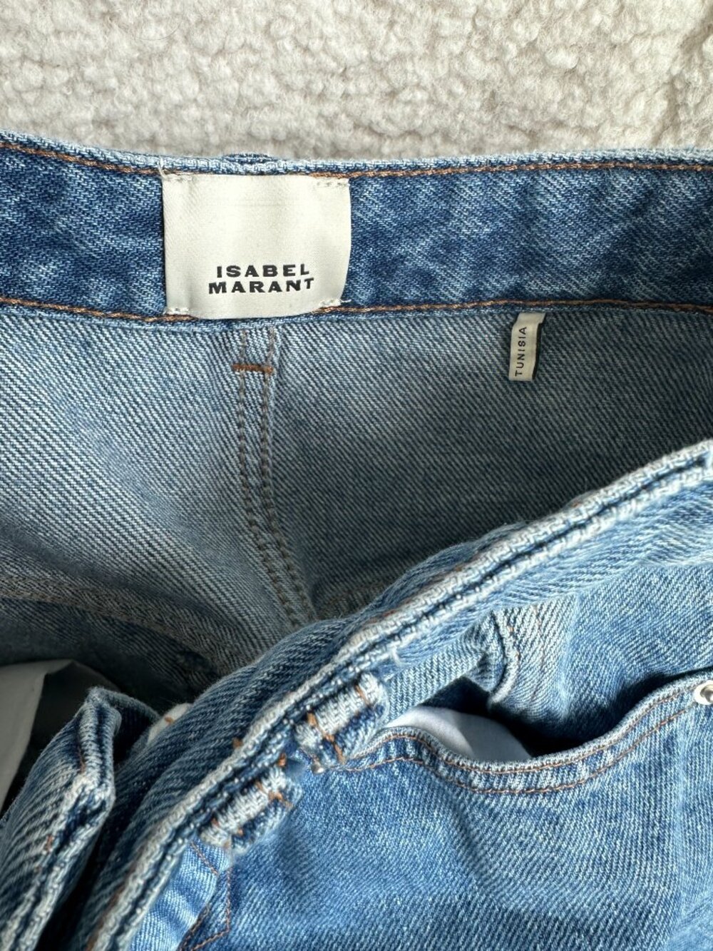 Isabel Marant Lemony Blue Jeans Current Season Size 36 - Picture 6 of 6